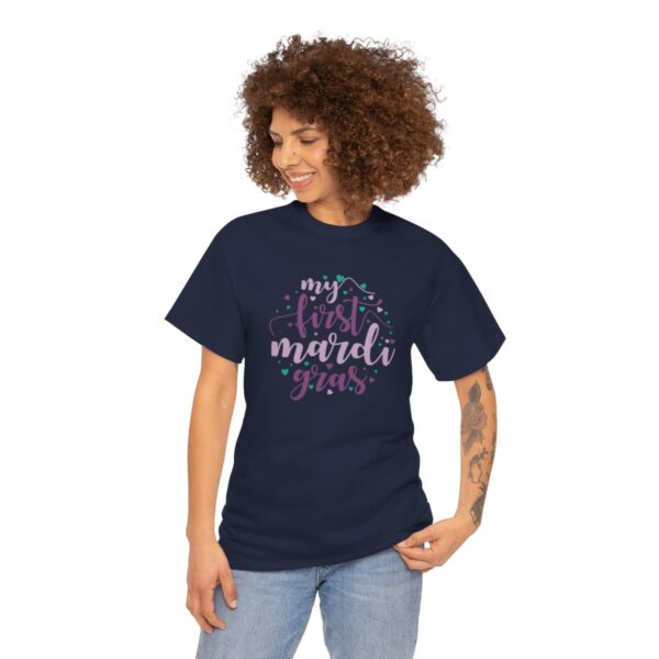 My First Mardi Gras Unisex Heavy Cotton Tee - Image 93