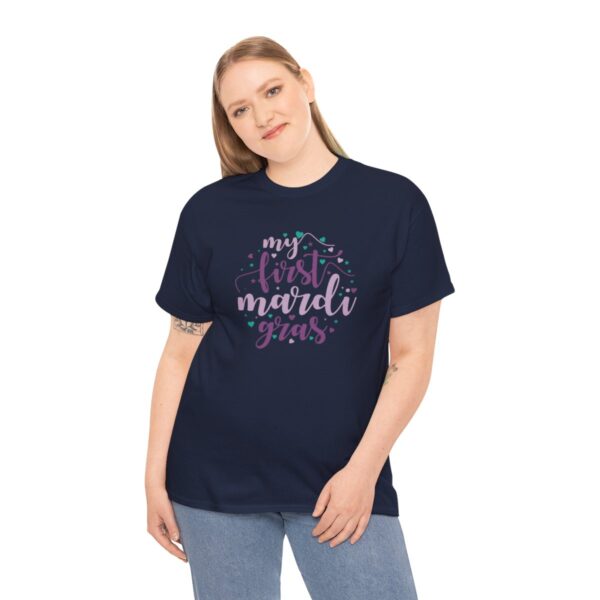 My First Mardi Gras Unisex Heavy Cotton Tee - Image 94