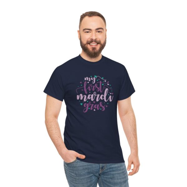 My First Mardi Gras Unisex Heavy Cotton Tee - Image 95