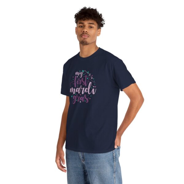 My First Mardi Gras Unisex Heavy Cotton Tee - Image 96