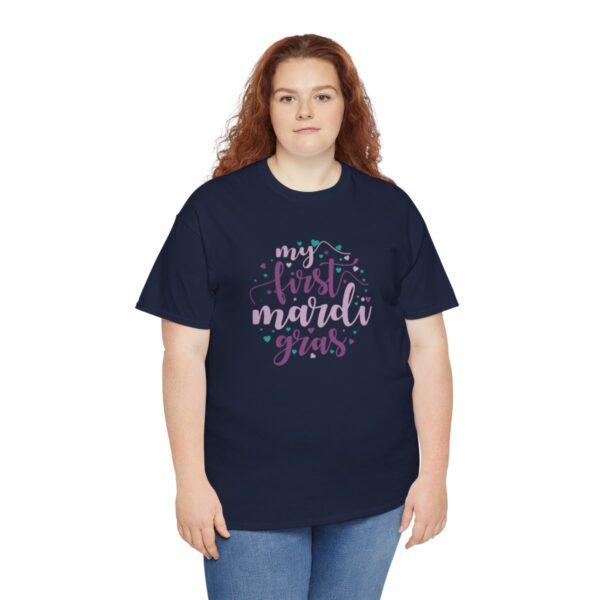 My First Mardi Gras Unisex Heavy Cotton Tee - Image 97