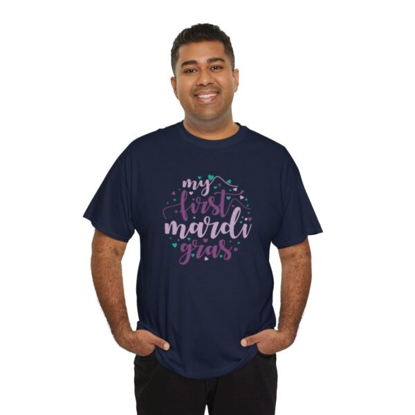 My First Mardi Gras Unisex Heavy Cotton Tee - Image 99