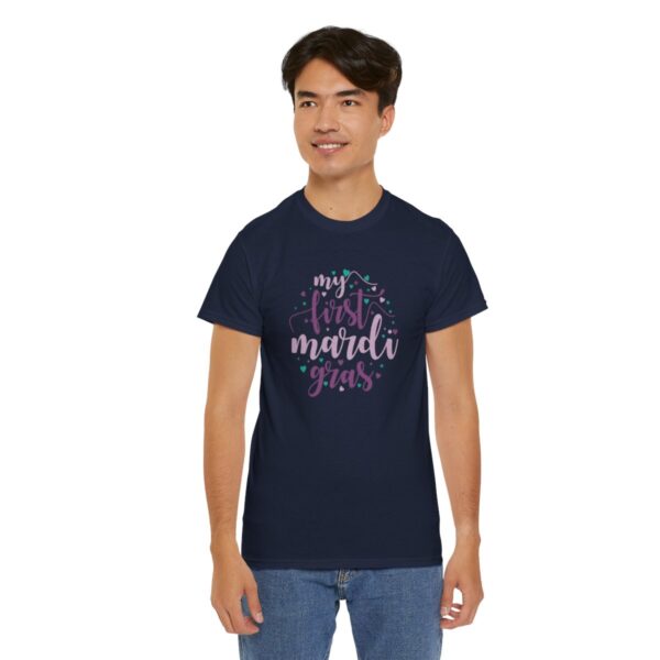 My First Mardi Gras Unisex Heavy Cotton Tee - Image 103