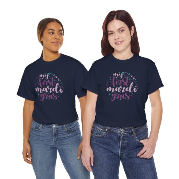 My First Mardi Gras Unisex Heavy Cotton Tee - Image 106