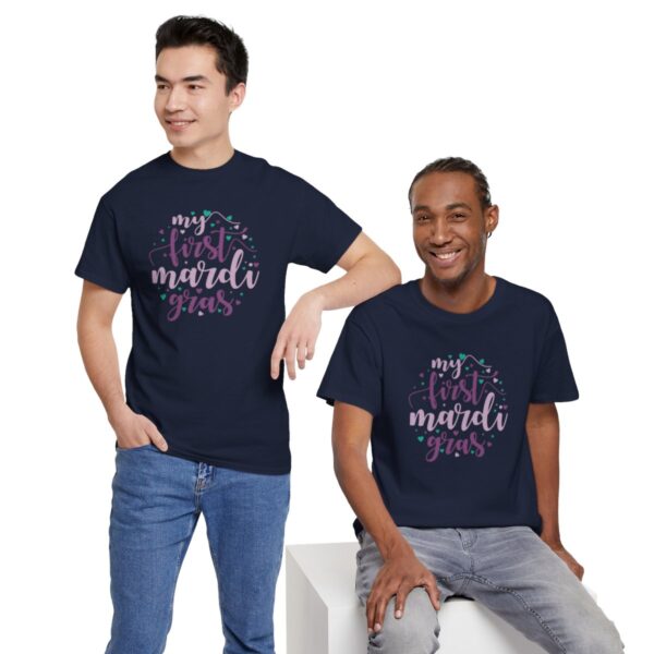 My First Mardi Gras Unisex Heavy Cotton Tee - Image 107