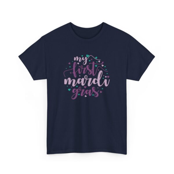 My First Mardi Gras Unisex Heavy Cotton Tee - Image 85