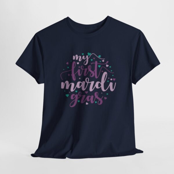 My First Mardi Gras Unisex Heavy Cotton Tee - Image 88