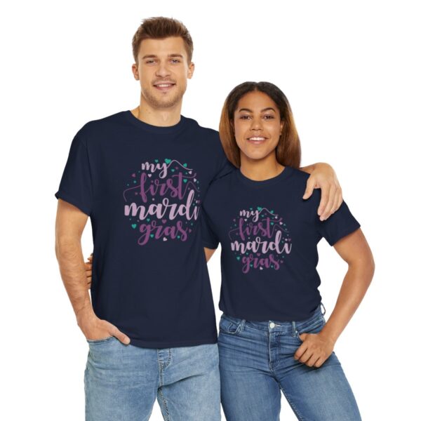 My First Mardi Gras Unisex Heavy Cotton Tee - Image 82