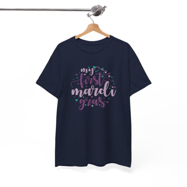 My First Mardi Gras Unisex Heavy Cotton Tee - Image 89