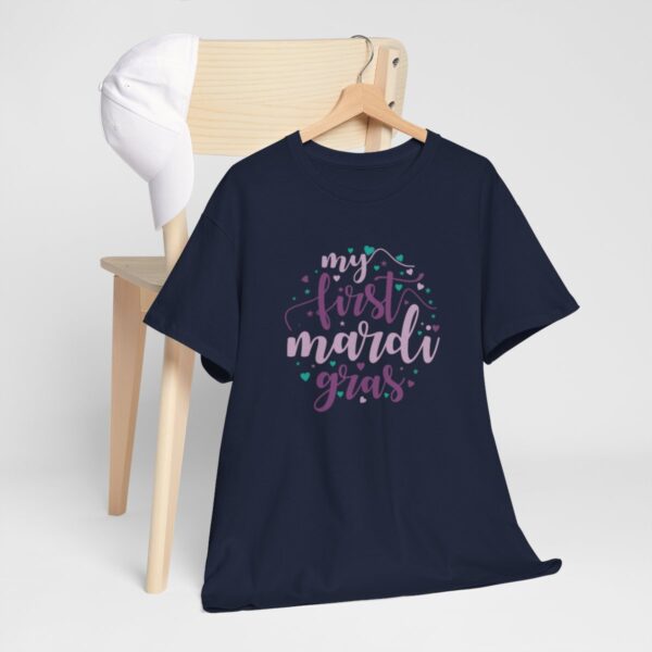 My First Mardi Gras Unisex Heavy Cotton Tee - Image 90