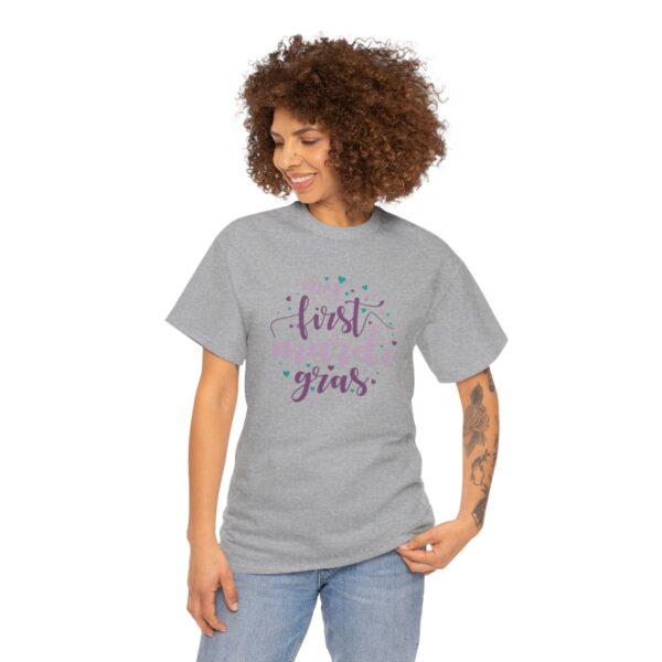 My First Mardi Gras Unisex Heavy Cotton Tee - Image 66