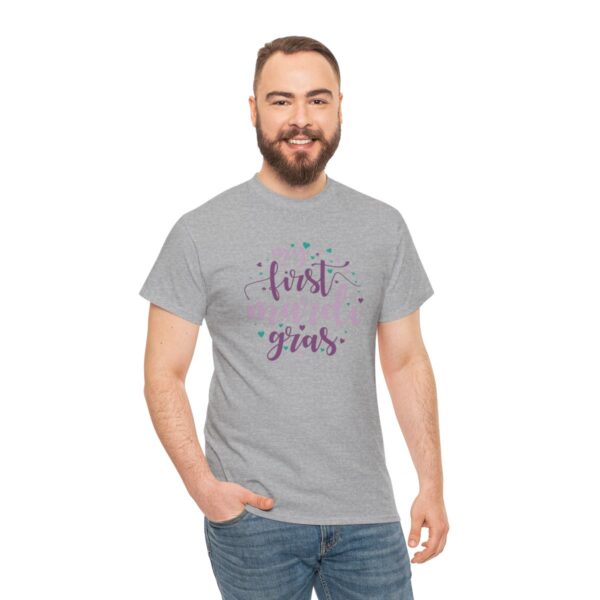 My First Mardi Gras Unisex Heavy Cotton Tee - Image 68