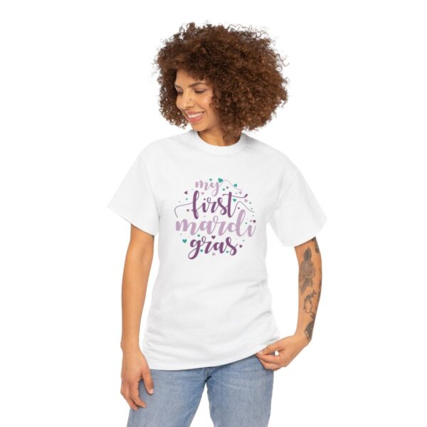 My First Mardi Gras Unisex Heavy Cotton Tee - Image 12