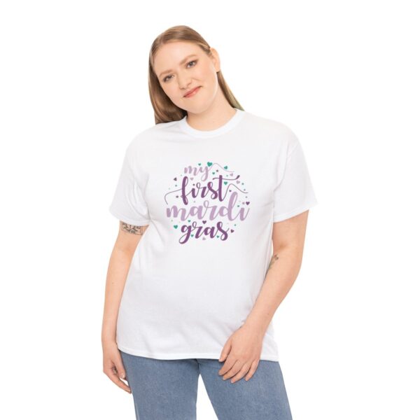 My First Mardi Gras Unisex Heavy Cotton Tee - Image 13