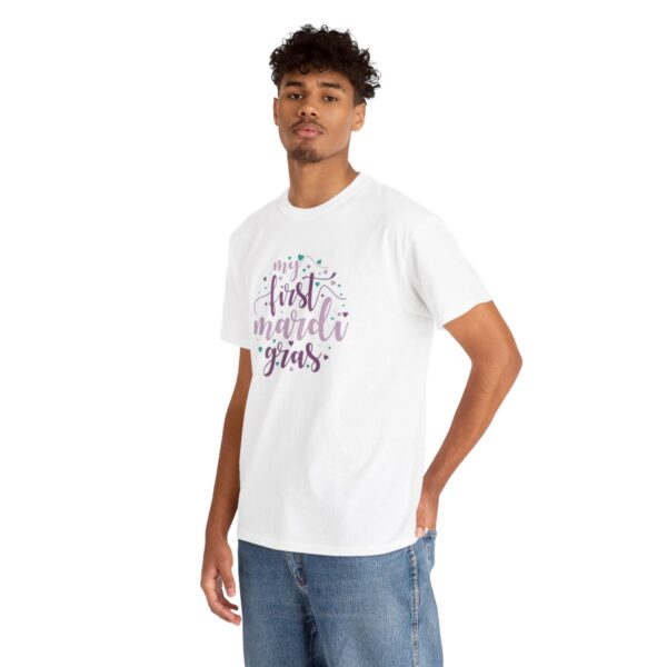 My First Mardi Gras Unisex Heavy Cotton Tee - Image 15