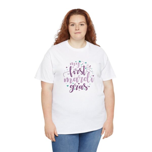 My First Mardi Gras Unisex Heavy Cotton Tee - Image 16