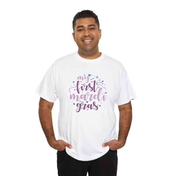 My First Mardi Gras Unisex Heavy Cotton Tee - Image 18