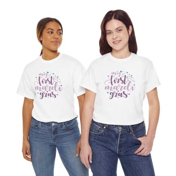 My First Mardi Gras Unisex Heavy Cotton Tee - Image 25