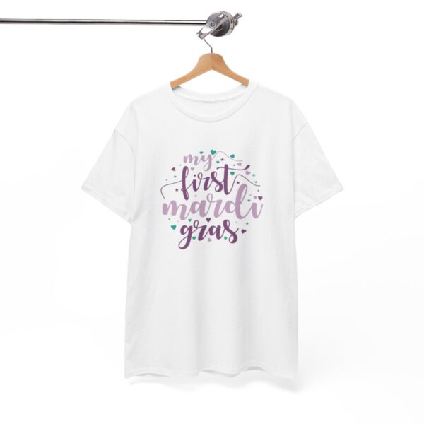 My First Mardi Gras Unisex Heavy Cotton Tee - Image 8