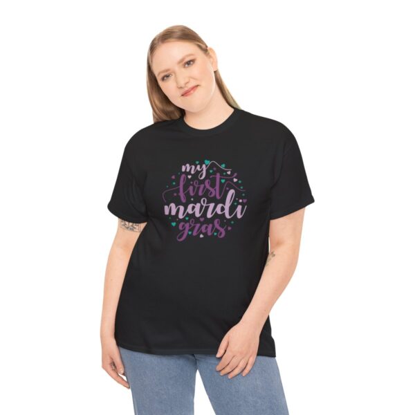 My First Mardi Gras Unisex Heavy Cotton Tee - Image 40