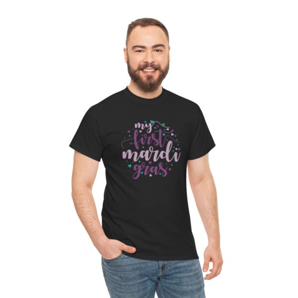 My First Mardi Gras Unisex Heavy Cotton Tee - Image 41