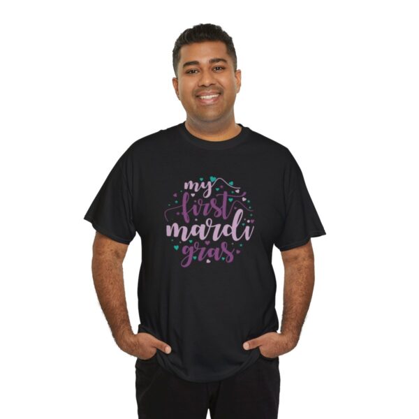 My First Mardi Gras Unisex Heavy Cotton Tee - Image 45