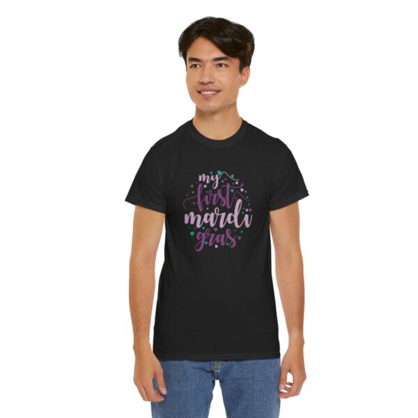 My First Mardi Gras Unisex Heavy Cotton Tee - Image 49