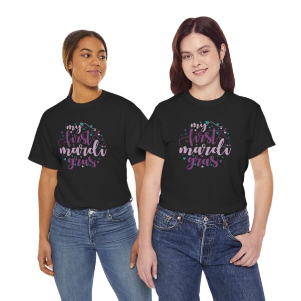 My First Mardi Gras Unisex Heavy Cotton Tee - Image 52