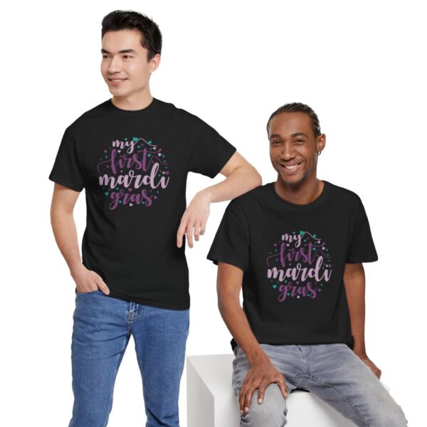 My First Mardi Gras Unisex Heavy Cotton Tee - Image 53