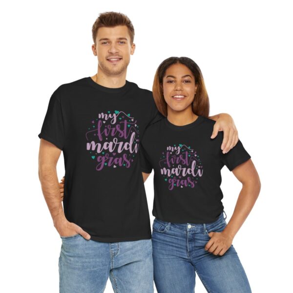 My First Mardi Gras Unisex Heavy Cotton Tee - Image 28