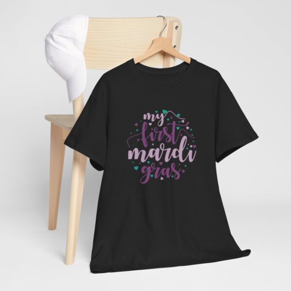 My First Mardi Gras Unisex Heavy Cotton Tee - Image 36